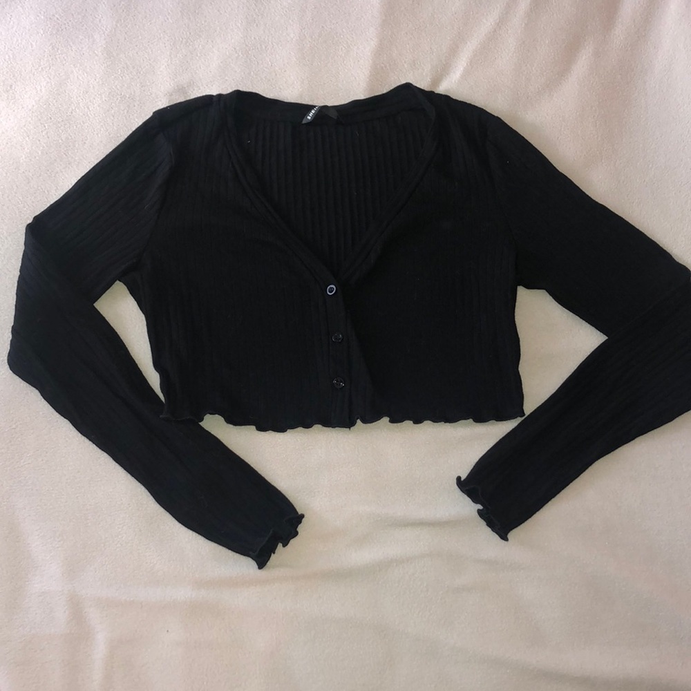 NEW SHEIN rib knit crop top